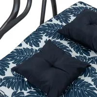 Leagăn de grădină Ramiz Pattern Leaves 8011 Blue / 300 kg photo 6