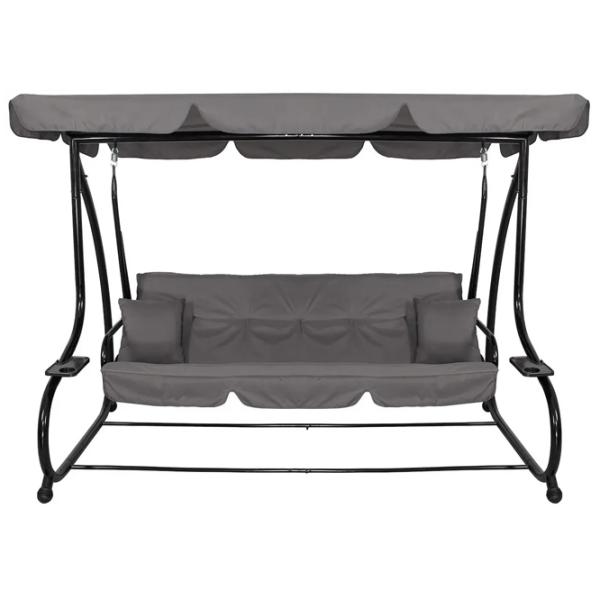 Leagăn de grădină Springos Linda GS0003 Gray / 300 kg photo 4