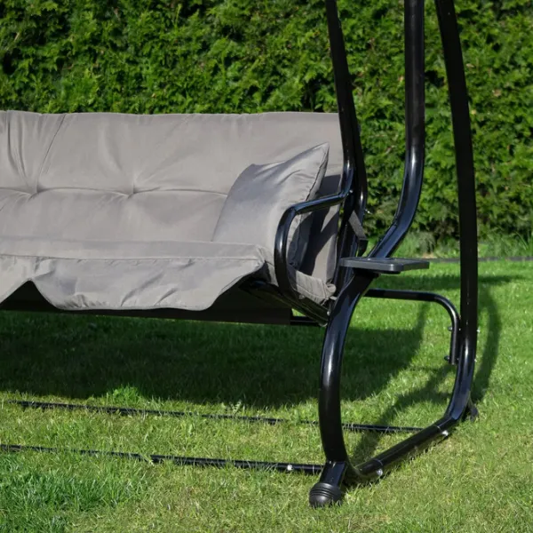 Leagăn de grădină Springos Linda GS0003 Gray / 300 kg photo 10