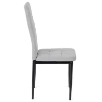Scaun de bucătărie Mebel Elite TEX Stofă/ Gray Black photo 2