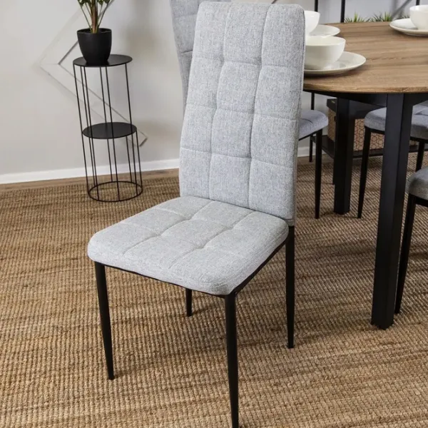 Scaun de bucătărie Mebel Elite TEX Stofă/ Gray Black photo 4