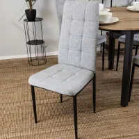 Scaun de bucătărie Mebel Elite TEX Stofă/ Gray Black photo 4