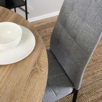 Scaun de bucătărie Mebel Elite TEX Stofă/ Gray Black photo 5