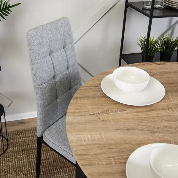 Scaun de bucătărie Mebel Elite TEX Stofă/ Gray Black photo 6