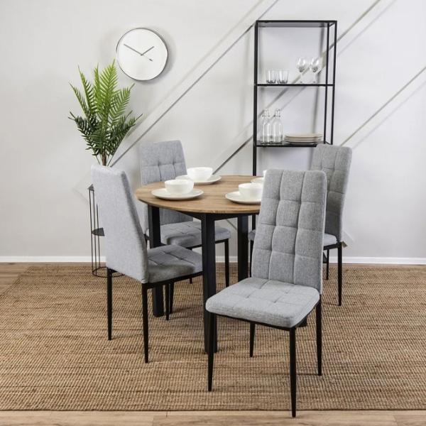 Scaun de bucătărie Mebel Elite TEX Stofă/ Gray Black photo 7