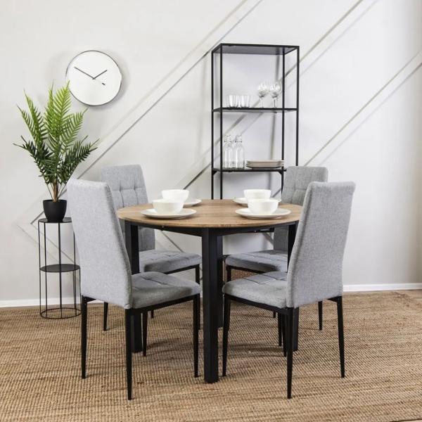 Scaun de bucătărie Mebel Elite TEX Stofă/ Gray Black photo 8