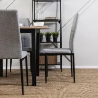Scaun de bucătărie Mebel Elite TEX Stofă/ Gray Black photo 9