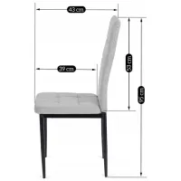 Scaun de bucătărie Mebel Elite TEX Stofă/ Gray Black photo 10