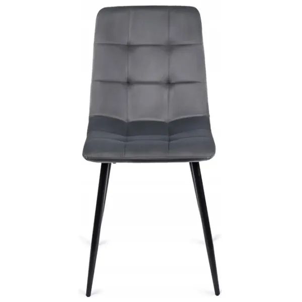 Scaun de bucătărie Mebel Elite Peru Velur/ Gray Black photo 1