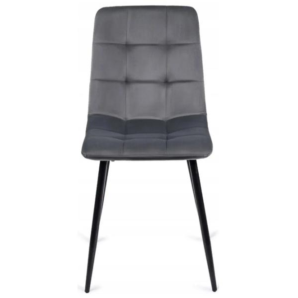 Scaun de bucătărie Mebel Elite Peru Velur/ Gray Black photo 1