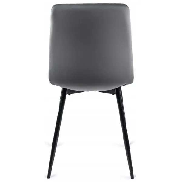 Scaun de bucătărie Mebel Elite Peru Velur/ Gray Black photo 2