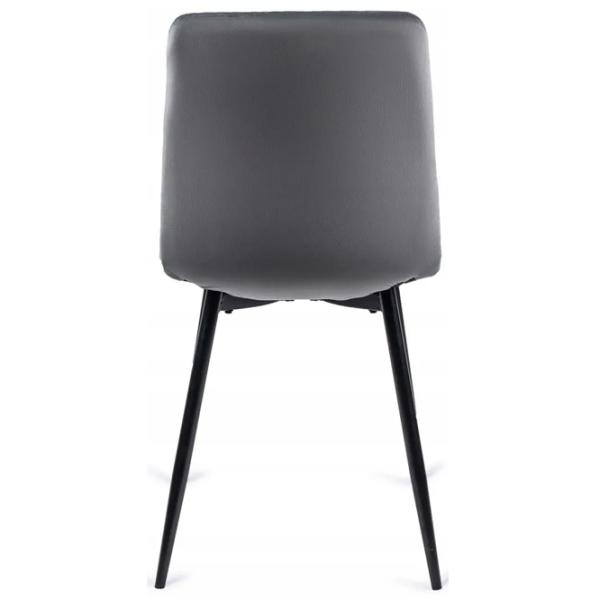 Scaun de bucătărie Mebel Elite Peru Velur/ Gray Black photo 2