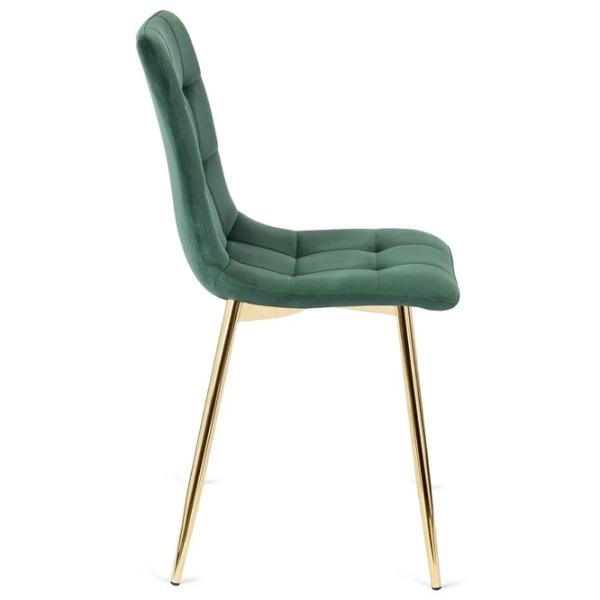 Scaun de bucătărie Mebel Elite York Velur/ Green Gold photo 3