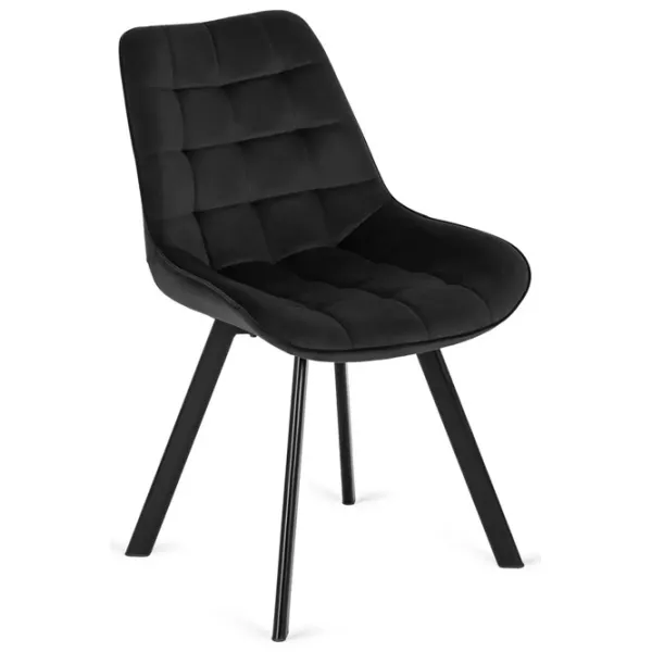 Scaun de bucătărie Mebel Elite Rick Velur/ Black Black photo 1