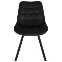 Scaun de bucătărie Mebel Elite Rick Velur/ Black Black photo 2