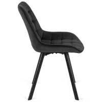 Scaun de bucătărie Mebel Elite Rick Velur/ Black Black photo 3