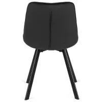 Scaun de bucătărie Mebel Elite Rick Velur/ Black Black photo 4