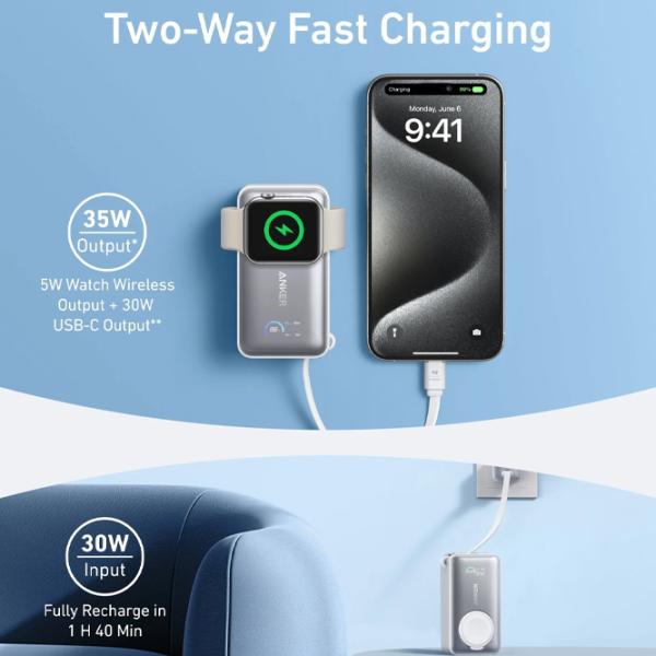 Power Bank Anker MagGo 10000 mAh/ White photo 6