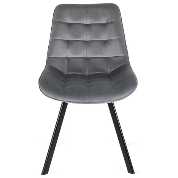 Scaun de bucătărie Mebel Elite Rick Velur/ Gray Black photo 2