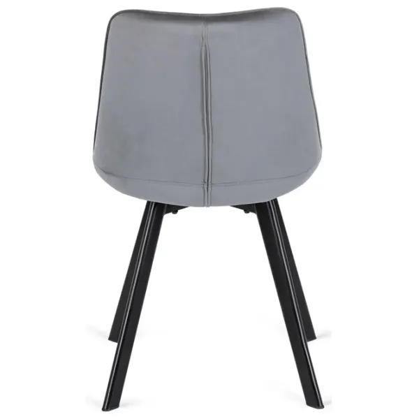 Scaun de bucătărie Mebel Elite Rick Velur/ Gray Black photo 3