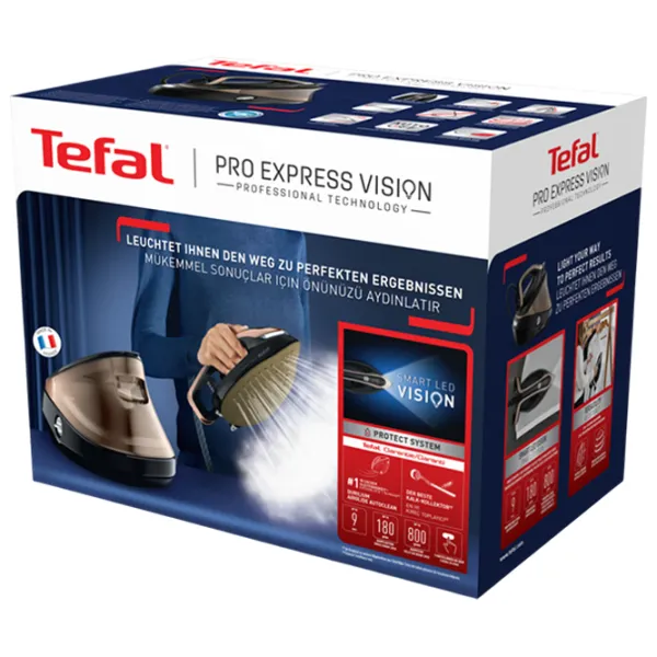 Fier de călcat Tefal Pro Express Vision Cu generator de aburi / 3000 W / Gold photo 3