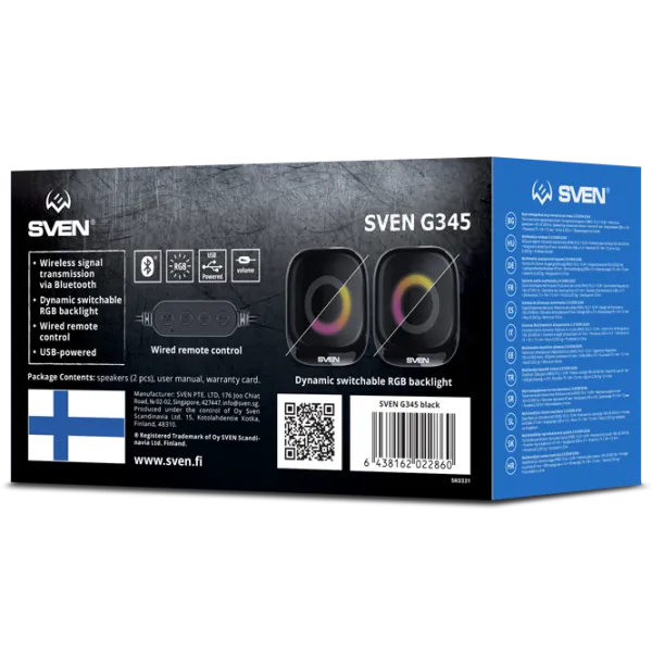 Sistem audio Sven G345 10 W/ Black photo 7