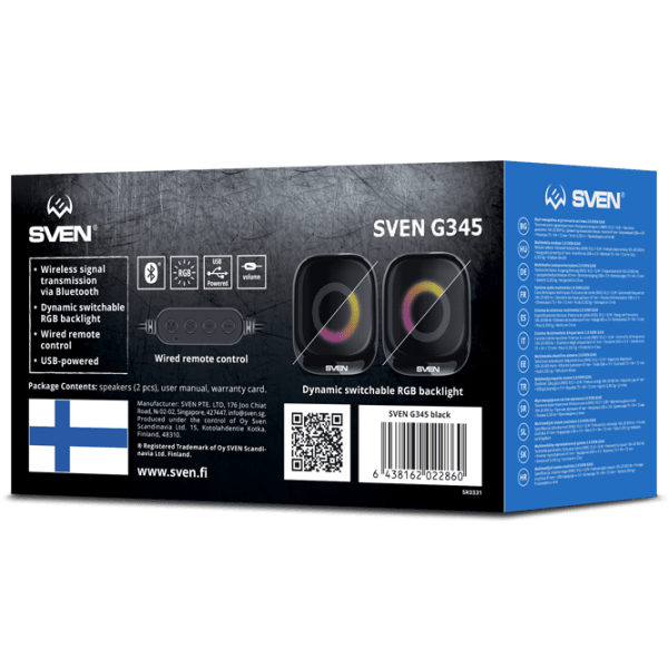 Sistem audio Sven G345 10 W/ Black photo 7