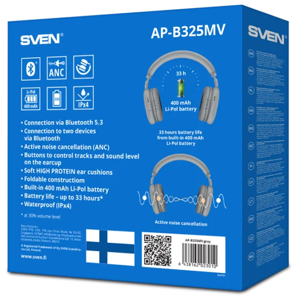 Наушники Sven AP-B325MV Серый Беспроводные/ Персональный photo 6