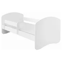 Pat pentru copii ACMA Meble 5707001 70 x 140 cm / Lemn / White