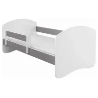 Pat pentru copii ACMA Meble 5706940 80 x 160 cm / Lemn / White