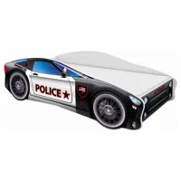 Pat pentru copii ACMA Meble V/Car Nr.3 70 x 140 cm / Lemn / Black