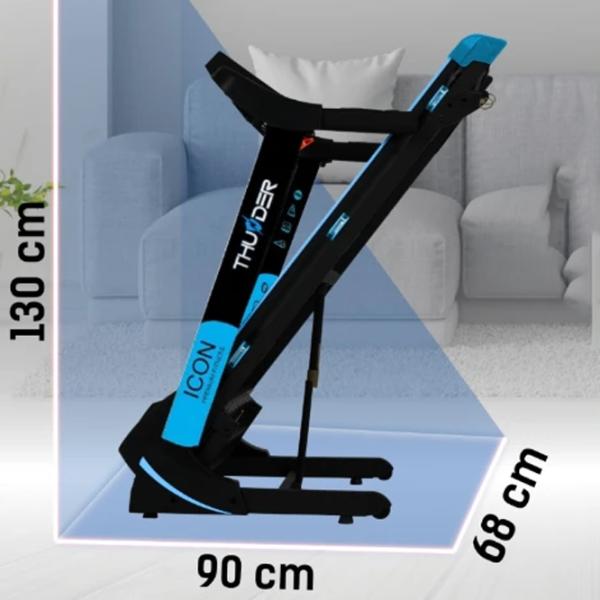Bandă de alergat Thunder ICON-BLACK 17 km/h / 140 kg / Blue photo 5