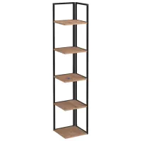 Etajeră Bofigo 15-18-02 180 x 35.8 x 35.8 cm / PAL / Black