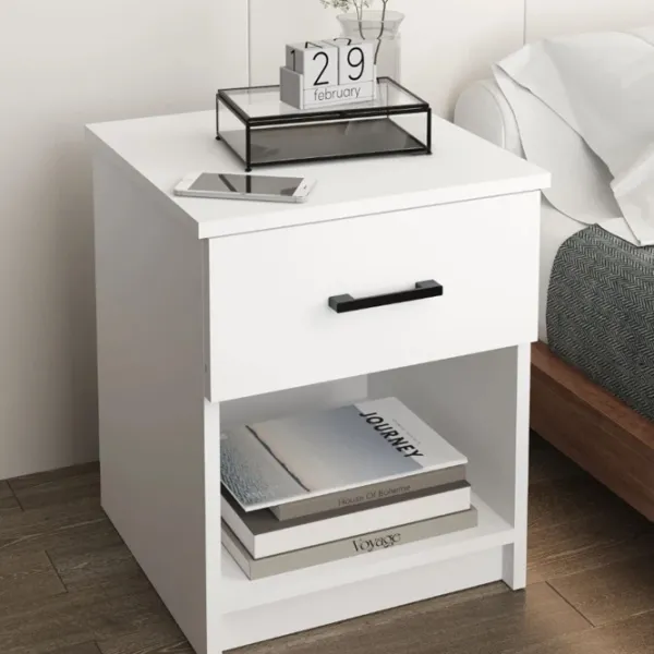 Noptiere Bofigo 19-01-01 54.1 x 44.6 x 44.3 / PAL / White photo 2