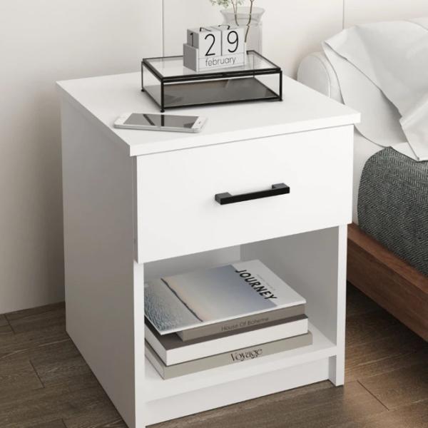 Noptiere Bofigo 19-01-01 54.1 x 44.6 x 44.3 / PAL / White photo 2