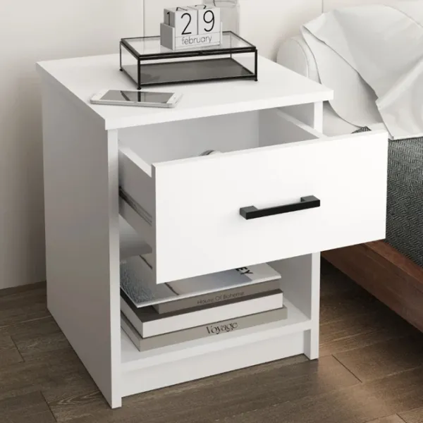 Noptiere Bofigo 19-01-01 54.1 x 44.6 x 44.3 / PAL / White photo 3