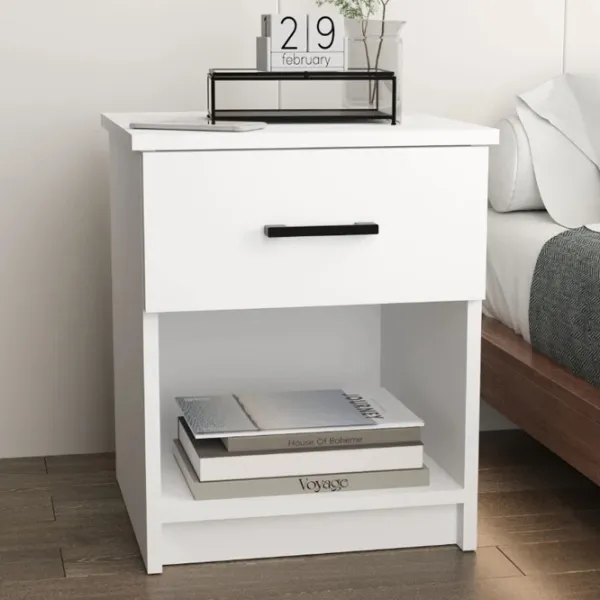 Noptiere Bofigo 19-01-01 54.1 x 44.6 x 44.3 / PAL / White photo 4