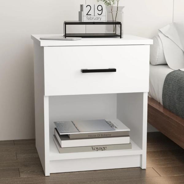 Noptiere Bofigo 19-01-01 54.1 x 44.6 x 44.3 / PAL / White photo 4