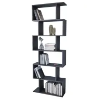 Etajeră Bofigo 15-60-08 190.2 x 80 x 25 cm / PAL / Anthracite
