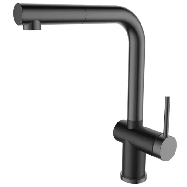 Baterie pentru bucătărie SanDonna Riva Mono comandă / Pivotantă / Alamă / Gunmetal photo 1
