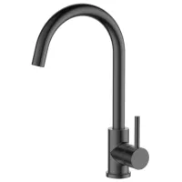 Baterie pentru bucătărie SanDonna Solo Mono comandă / Pivotantă / Alamă / Black