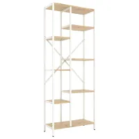 Etajeră Nex Home Loft Cascade 178 x 70 x 30 cm / Metal / White