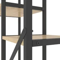 Etajeră Nex Home Loft Cascade 109 x 70 x 30 cm / PAL / Black photo 3