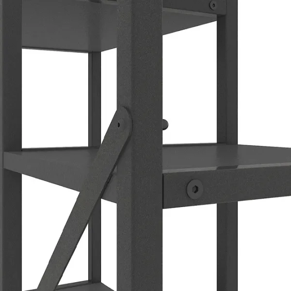 Etajeră Nex Home Loft Cascade 109 x 70 x 30 cm / PAL / Anthracite photo 3
