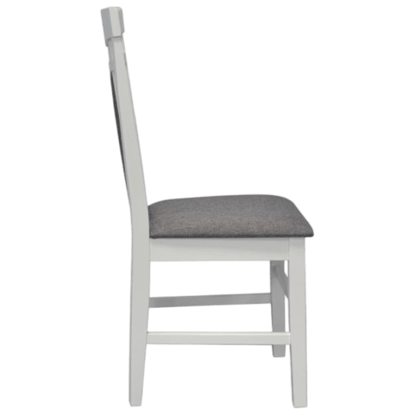 Set masă și scaune Evelin HV-31N White + 4 Deepa R White Ovală / PAL / Gray photo 2