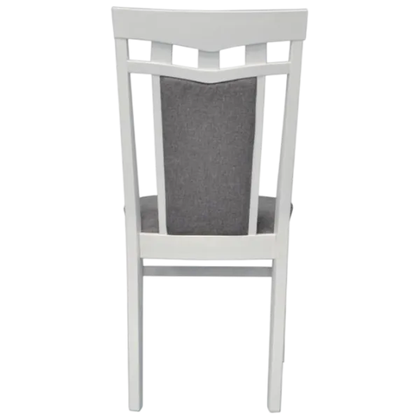 Set masă și scaune Evelin HV-31N White + 4 Deepa R White Ovală / PAL / Gray photo 3