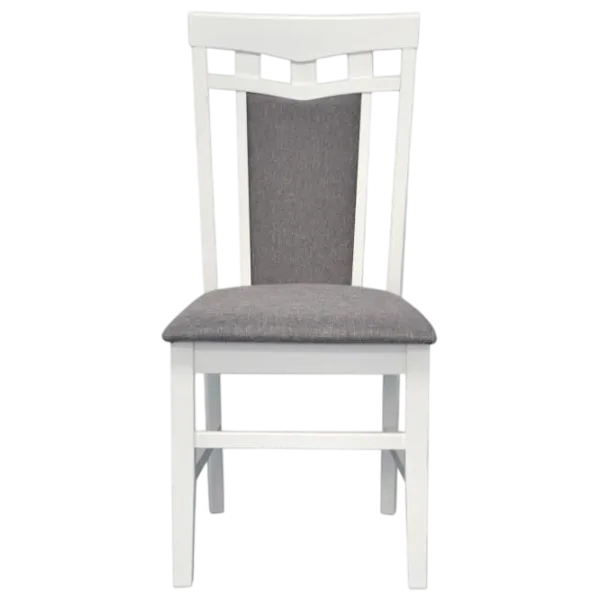 Set masă și scaune Evelin HV-31N White + 4 Deepa R White Ovală / PAL / Gray photo 4