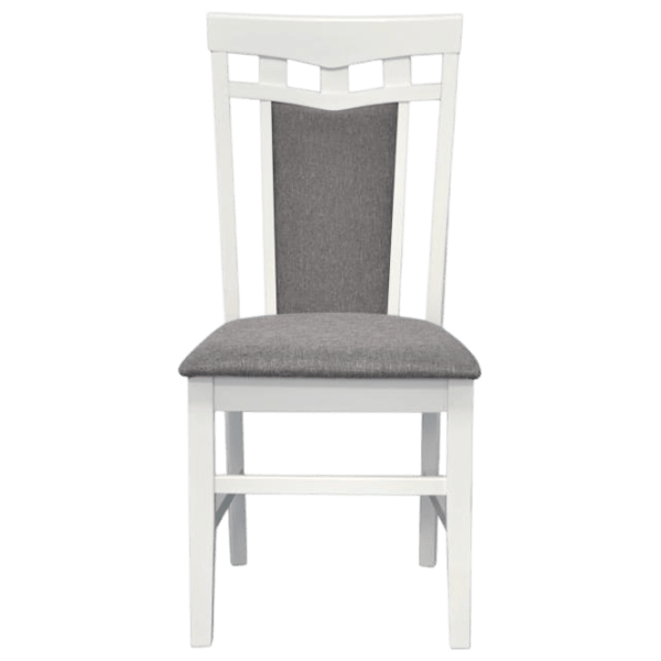 Set masă și scaune Evelin HV-31N White + 4 Deepa R White Ovală / PAL / Gray photo 4