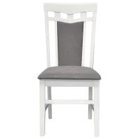 Обеденные стол со стульями Evelin HV-31N White + 4 Deepa R White Овальная / ДСП / Серый photo 4
