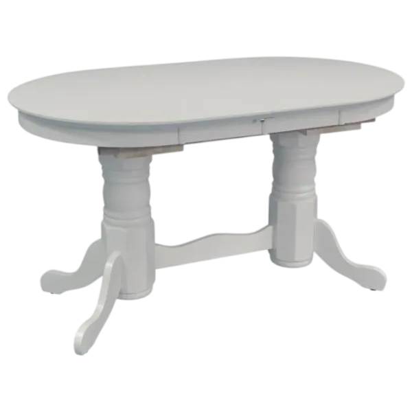 Set masă și scaune Evelin HV-31N White + 4 Deepa R White Ovală / PAL / Gray photo 8